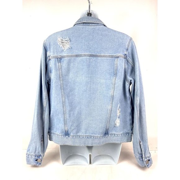 Pacsun womens denim jacket small distressed - Picture 4 of 7